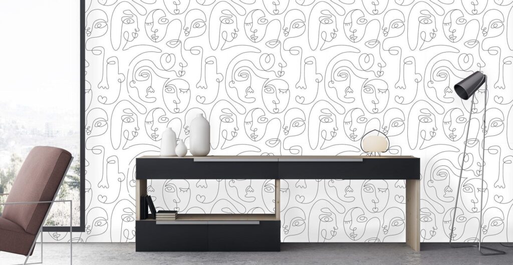 THE LINE ART CRAZE MAKES ITS WALLPAPER DEBUT! | Peel & Stick Wallpaper Online | Proudly Made in Canada Physiognomy e1637311259435 | Peel & Stick Wallpaper Online | Proudly Made in Canada