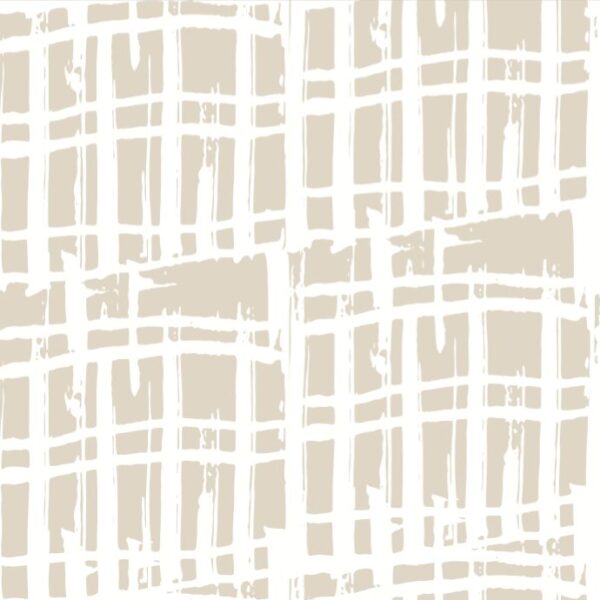 Jute Wallpaper - This elegant Jute Wallpaper features a clean geometric grid pattern with softly textured rectangular shapes