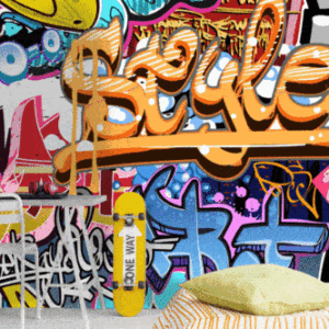 Grafitti wallpaper and wall murals for sale in South Africa. Wallpaper and wall mural online store with a huge range for sale.