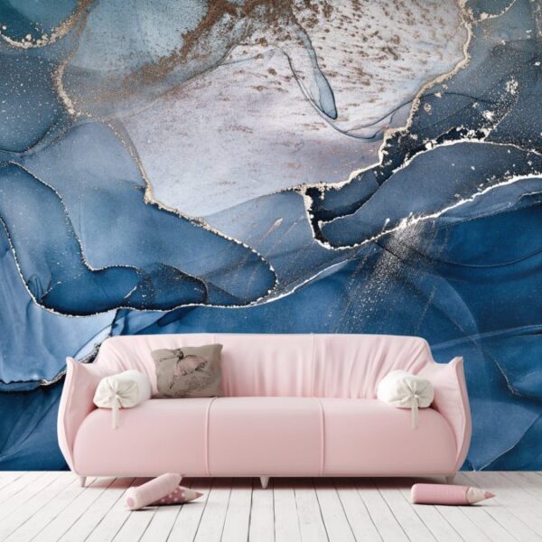 Blue marble wallpaper and wall murals for sale in South Africa. Wallpaper and wall mural online store with a huge range for sale.