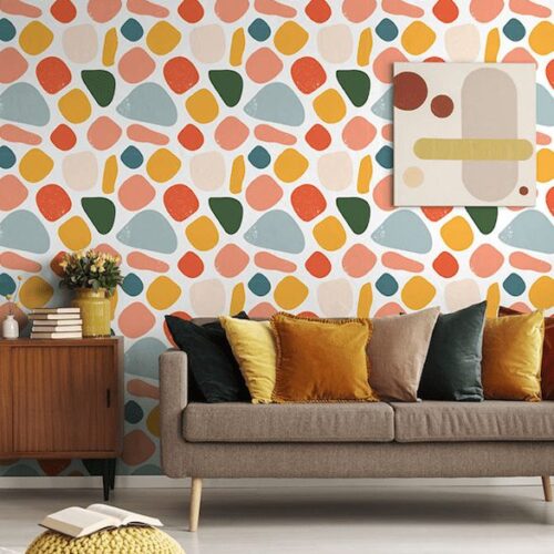 Abstract circles wallpaper and wall murals shop in South Africa. Wallpaper and wall mural online store with a huge range for sale.
