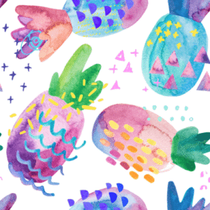 Pineapples wallpaper and wall murals shop in South Africa. Wallpaper and wall mural online store with a huge range for sale.