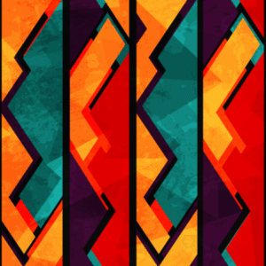 Yaoundé Wallpaper - Yaoundé Wallpaper brings vibrant geometric energy to any space with its striking abstract chevron and