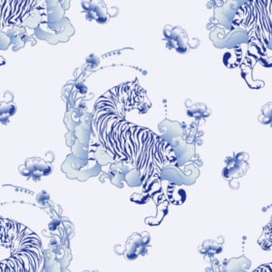 Blue tiger wallpaper and wall murals shop in South Africa. Wallpaper and wall mural online store with a huge range for sale.