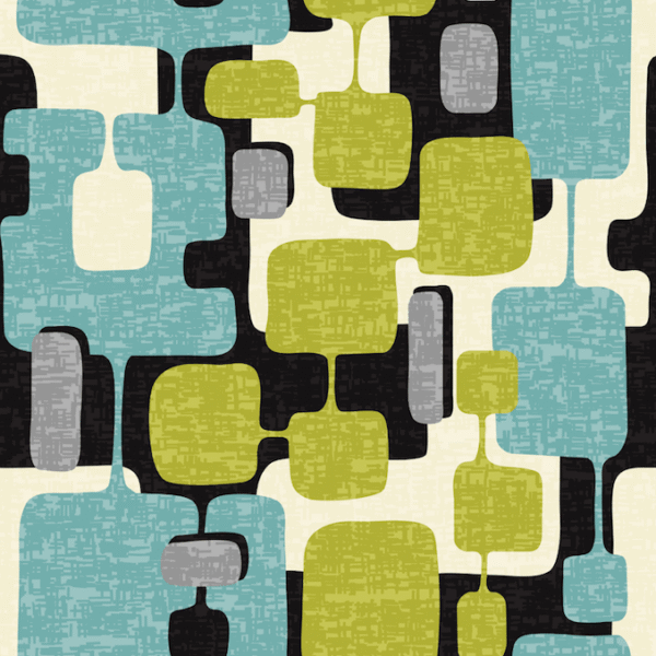 Geometric blue and green pattern wallpaper and wall murals shop in South Africa. Wallpaper and wall mural online store with a huge range for sale.