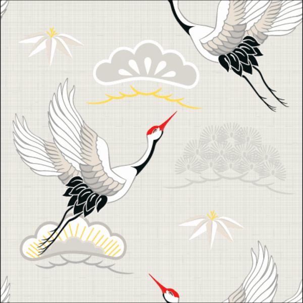 Violaceae Crane Wallpaper - This elegant crane wallpaper features graceful birds in flight with striking red crests,