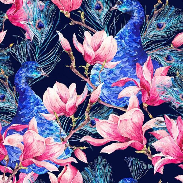 Midnight Peahen Wallpaper