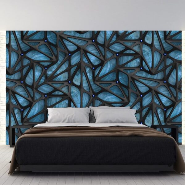 Blue leaves wallpaper and wall murals for sale in South Africa. Wallpaper and wall mural online store with a huge range for sale.