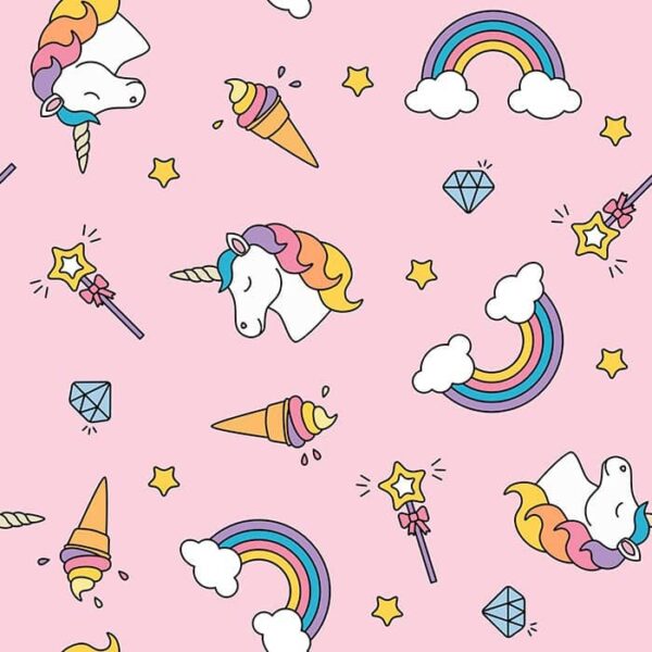 Unicones Wallpaper - This charming Unicones wallpaper brings magical whimsy to any child's space with its delightful