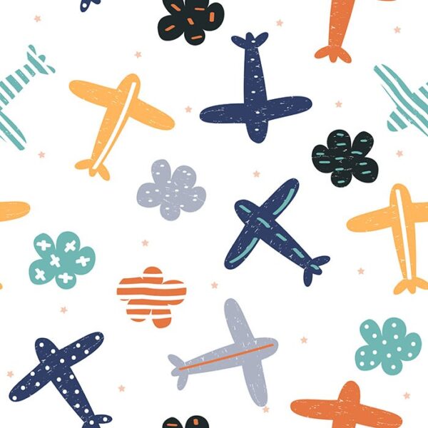 Sky Flyers Wallpaper - This charming Sky Flyers wallpaper brings adventure to any child's space with its whimsical