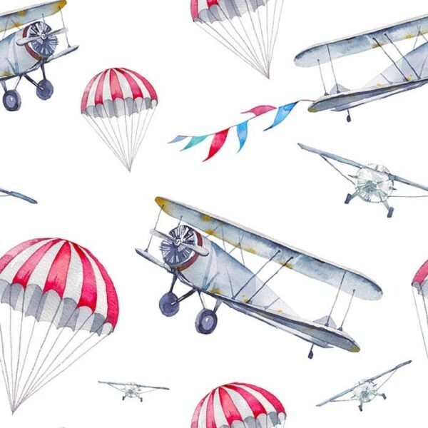 Earhart Planes Wallpaper - Soar into adventure with this delightful vintage airplane wallpaper featuring whimsical biplane