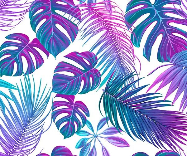 Synthwave Jungle Light Wallpaper