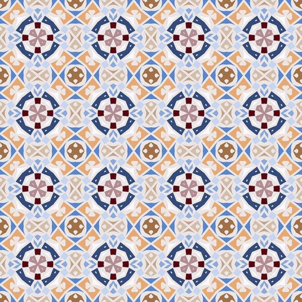 Mercier Tile Wallpaper - This striking Mercier Tile Wallpaper features an intricate geometric pattern inspired by