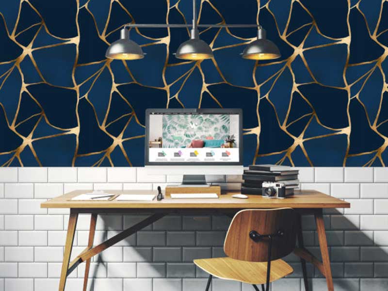 Azure gold wallpaper and wall murals shop in South Africa. Wallpaper and wall mural online store with a huge range for sale.