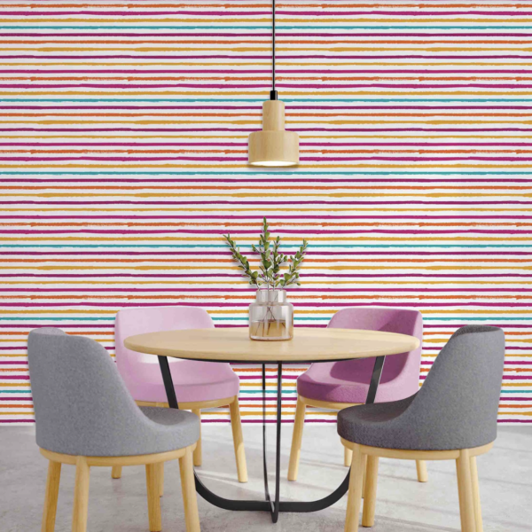 Beachside Golden Stripes Wallpaper - Beachside Golden Stripes Wallpaper features vibrant horizontal stripes in cheerful