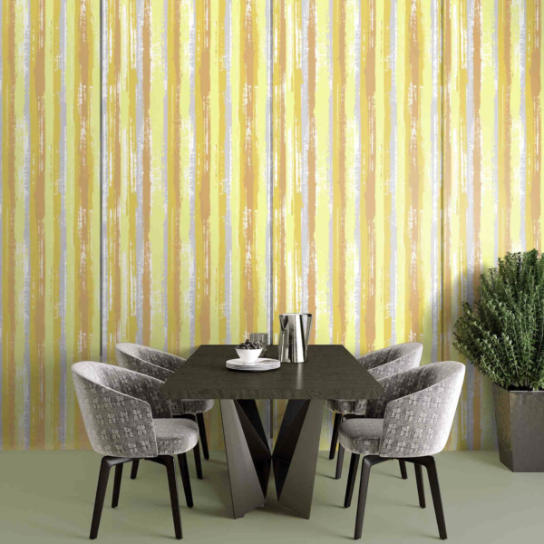 Summer Gouache Stripes Wallpaper - Summer Gouache Stripes Wallpaper brings vibrant energy to any space with its hand-painted