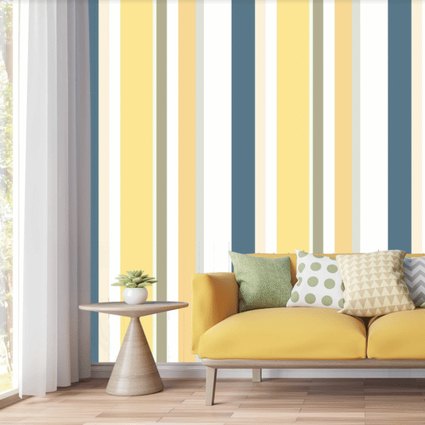 Mural Chic Stripes - Mural Chic Stripes brings a fresh, modern elegance to any space with its clean vertical striping in
