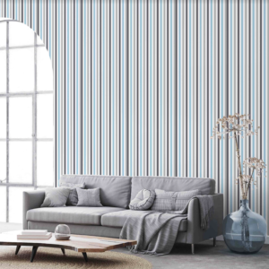 Coastal Stripes Wallpaper - This sophisticated coastal stripes wallpaper brings serene maritime elegance to any space with