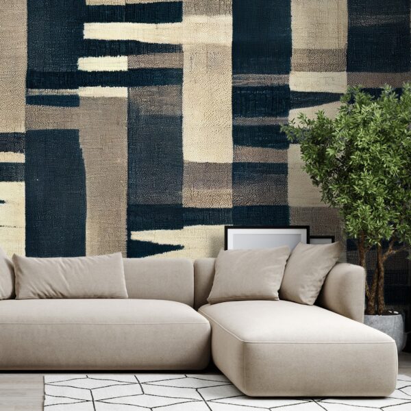 Mural Earthy Indigo