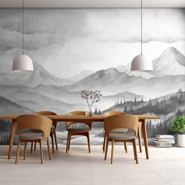 Mural Charcoal Horizons