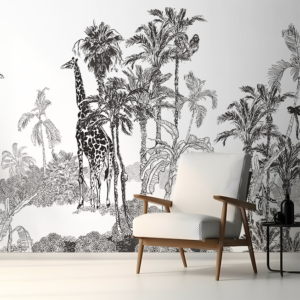 Spotted in the Savannah Mural - Spotted in the Savannah Mural brings the majesty of African wildlife into your space with an