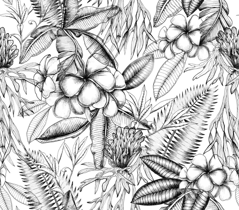 TropicalBotanicalEnchantmentsWallpaperWallpaperOnline scaled | Peel & Stick Wallpaper Online | Proudly Made in Canada