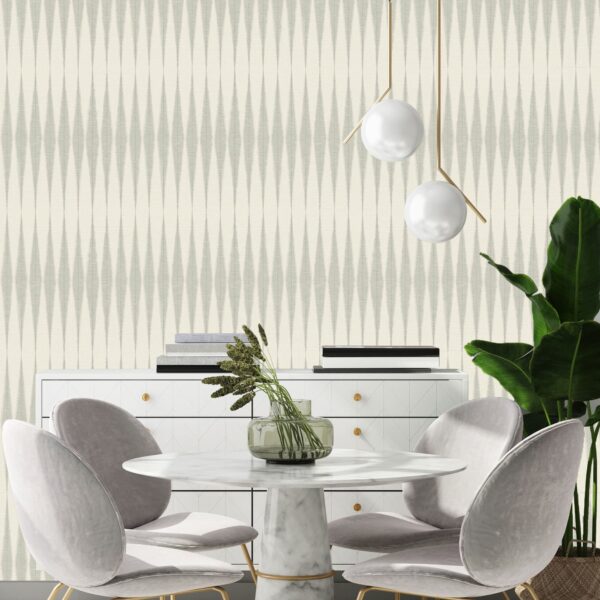 peel and stick wallpaper of scandinavian woven grass pattern in cream on beige.