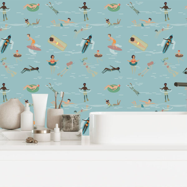 Lifes a beach wallpaper available exclusively from Wallpaper Online Canada.