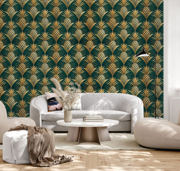 The White Lotus - Pineapple Suite Wallpaper