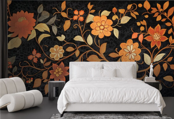 The White Lotus - Mural Thai Florals