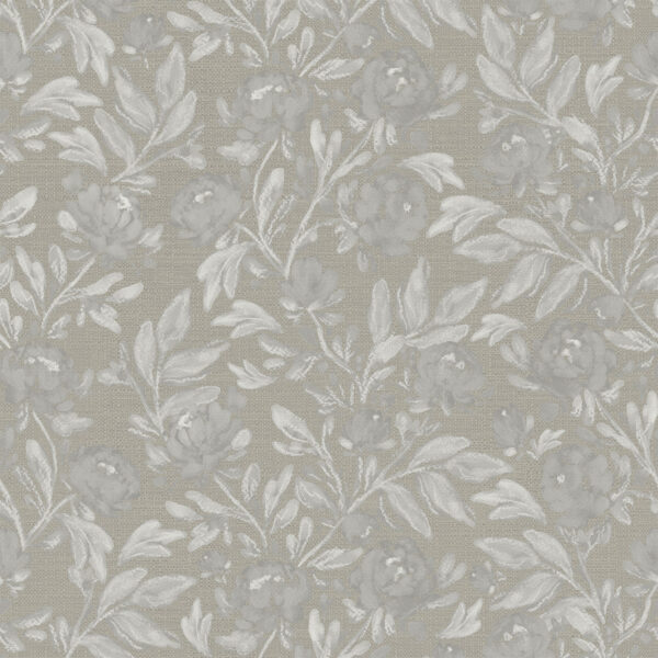 Charlottes Climbing Rose in Ivory Wallpaper