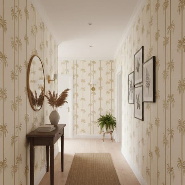 Sahara Sketch - Canadian-made peel and stick wallpaper for bedroom and living room walls