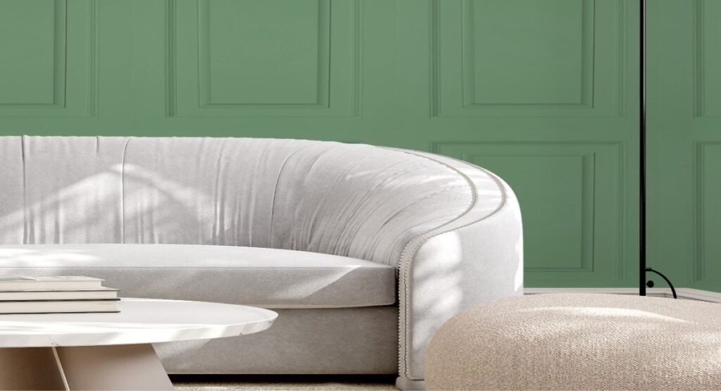 Victoria Panel in Green Wallpaper