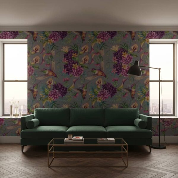 Fluorescent Flights Wallpaper wallpaper in a NYC Apartment room