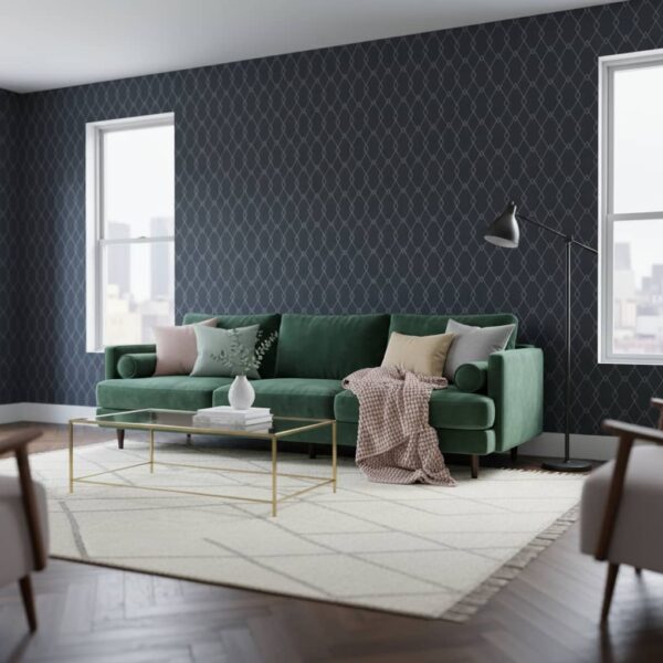 Lanza Tip on Tone Wallpaper wallpaper in a NYC Apartment room