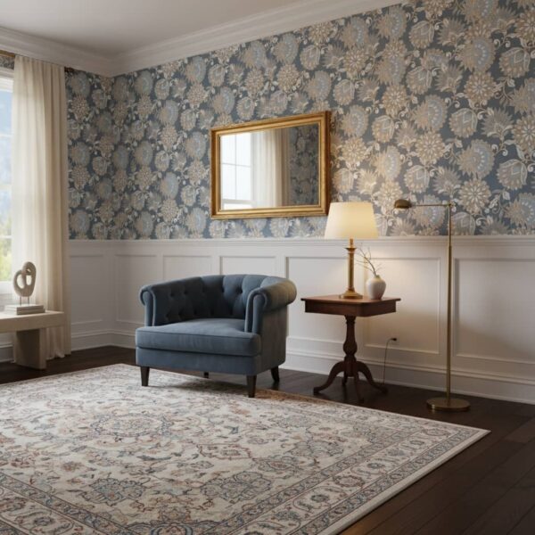 Navona Chain Wallpaper wallpaper in a Classical / Traditional room