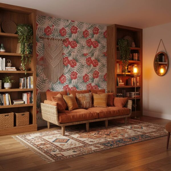 Nicaragua Wallpaper wallpaper in a Bohemian room