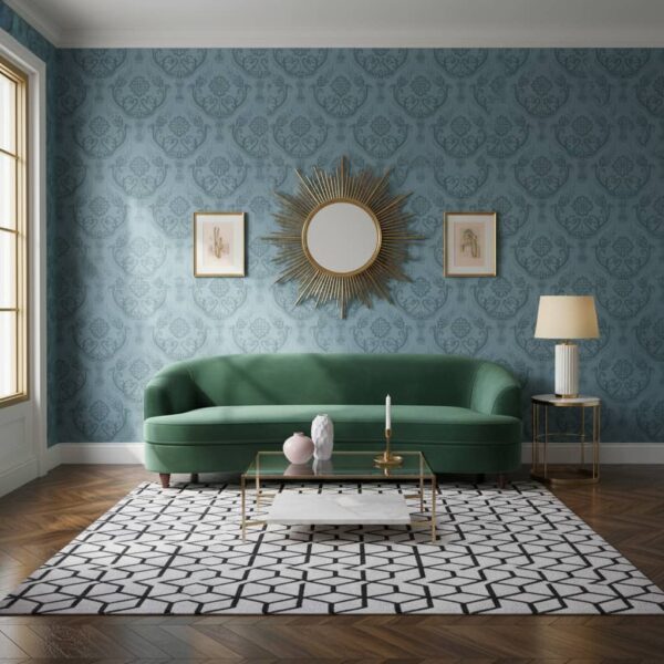 Occitan Arts Wallpaper wallpaper in a Art Deco room