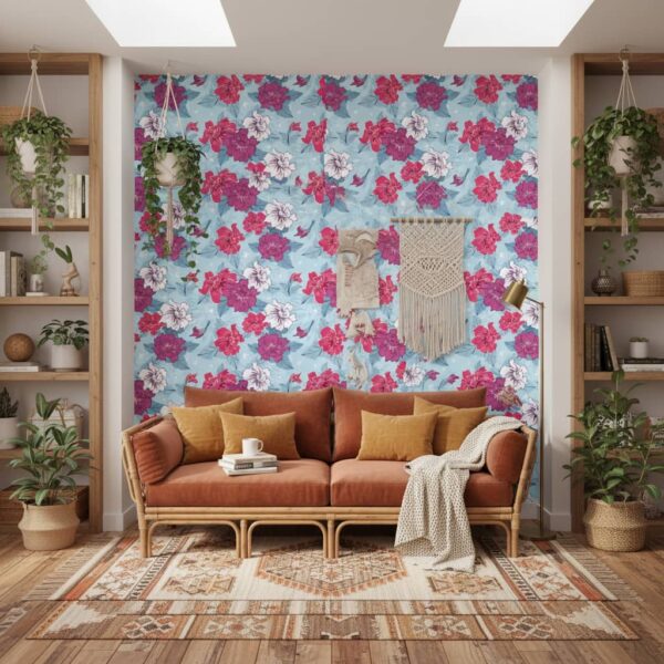 Orquídea Negra Wallpaper wallpaper in a Bohemian room