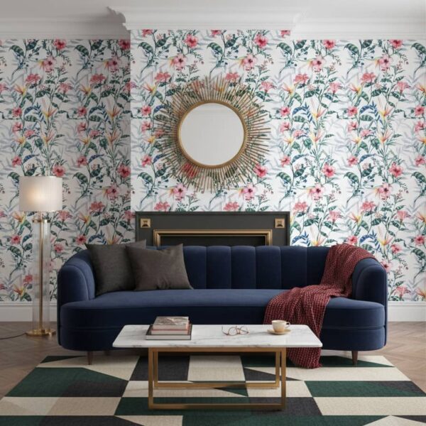 Pendientes Wallpaper wallpaper in a Art Deco room