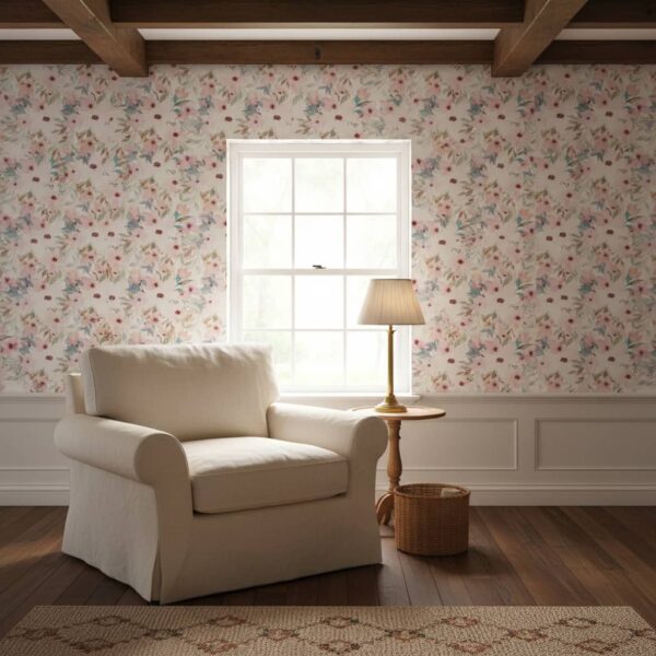 Rebecca Bloom Wallpaper wallpaper in a Cottage Country room