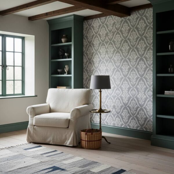 Simé Olasay Wallpaper wallpaper in a Cottage Country room