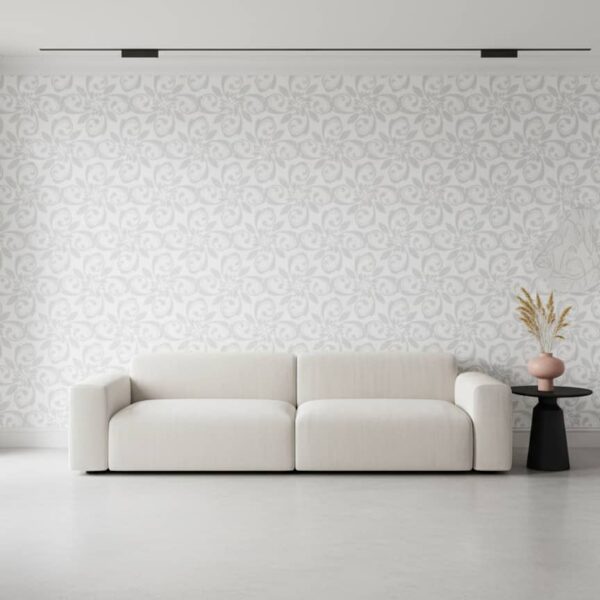 Starling Reels Wallpaper wallpaper in a Modern Minimalist room