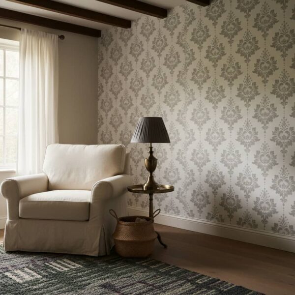 Trevi Vale Wallpaper wallpaper in a Cottage Country room