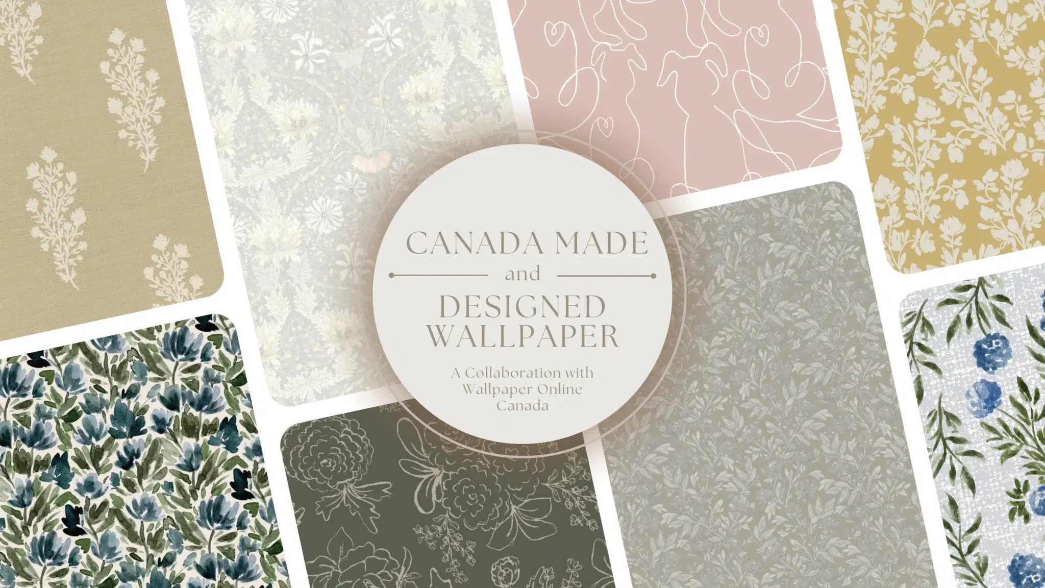 Artist Collab: Sabina Maria Designs | Peel & Stick Wallpaper Online | Proudly Made in Canada Sabina Maria Design article featuring the Wallpaper Online Canada Sabina Maria Wallpaper Collection