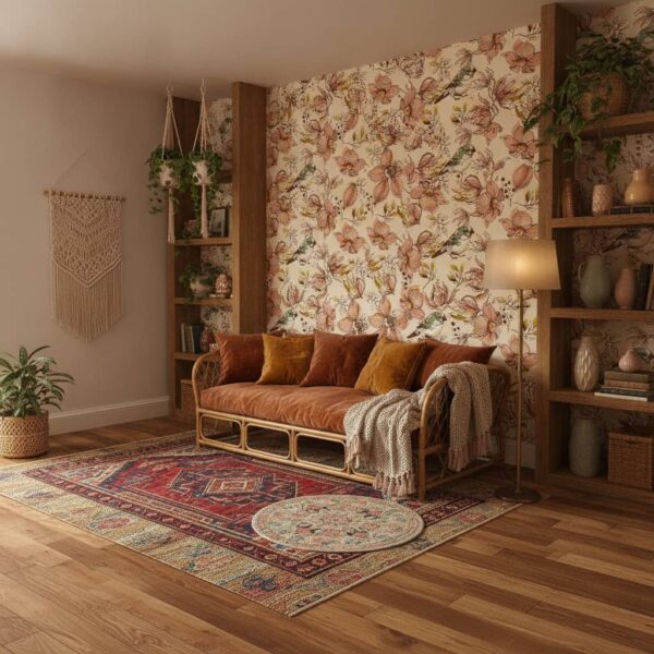 Autunno Wallpaper wallpaper in a Bohemian room