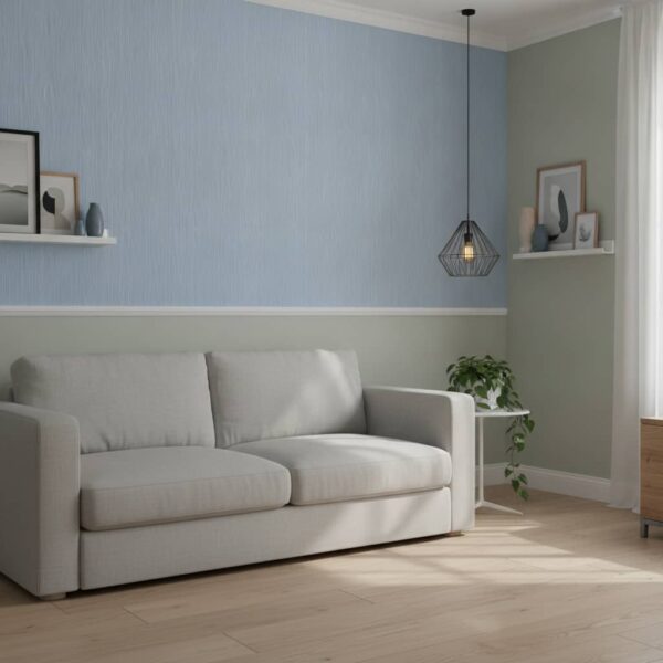Blue Grass Wallpaper wallpaper in a Scandinavian room