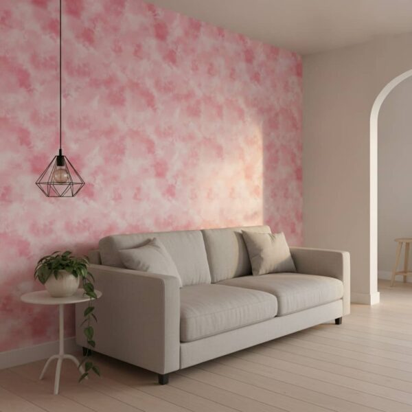 Blush Dye Wallpaper wallpaper in a Scandinavian room
