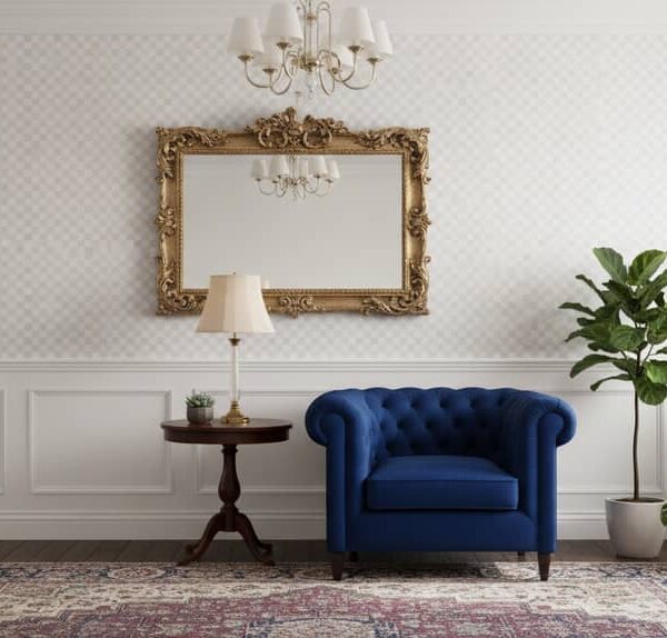 Cubic Wallpaper wallpaper in a Classical / Traditional room
