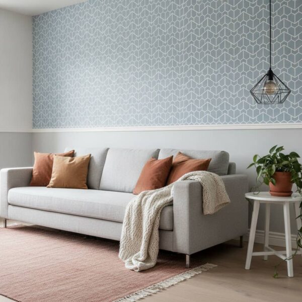 Euler Wallpaper wallpaper in a Scandinavian room